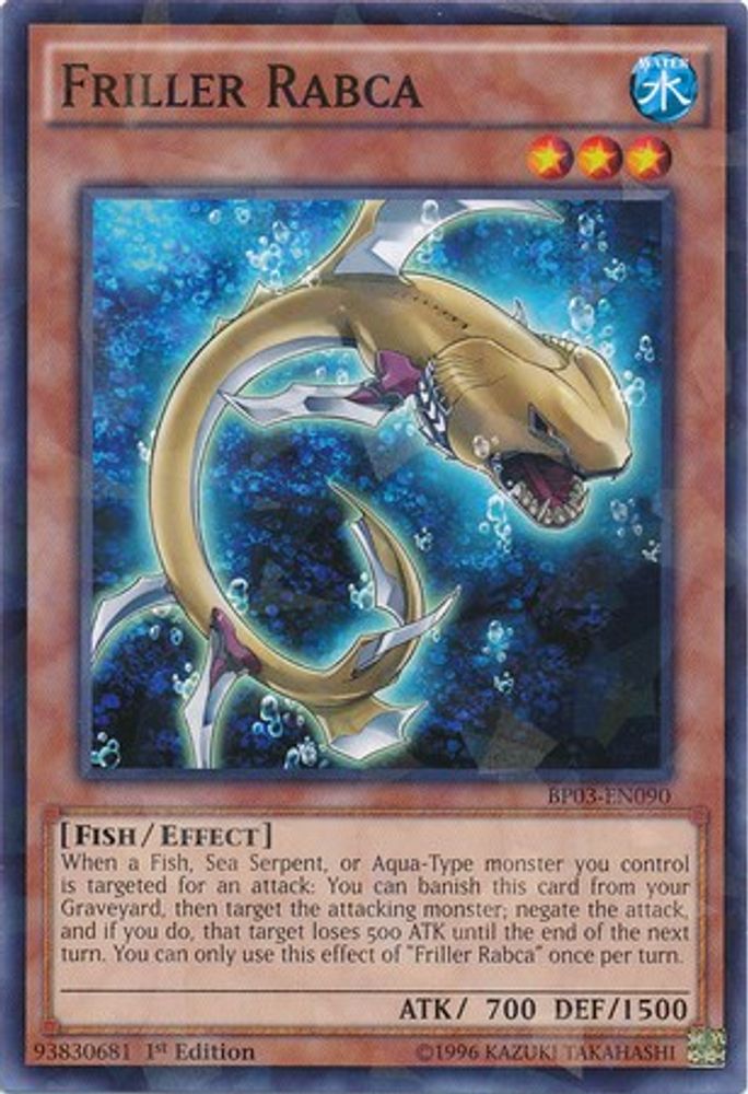 Friller Rabca (Shatterfoil) (BP03-EN090) - Shatterfoil Rare