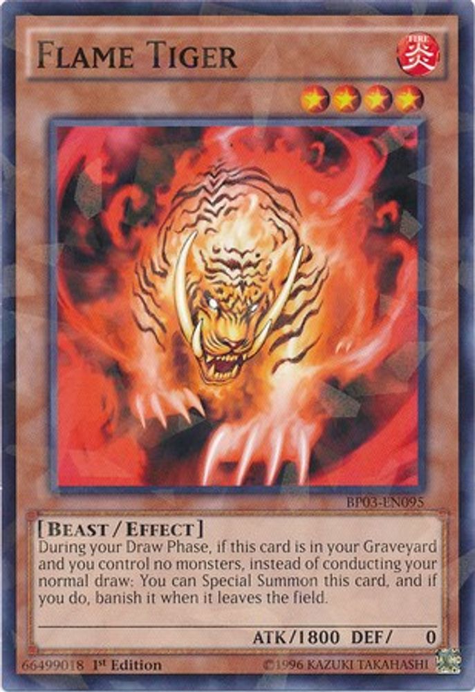 Tigre de Flamme [BP03-EN095] Shatterfoil Rare 