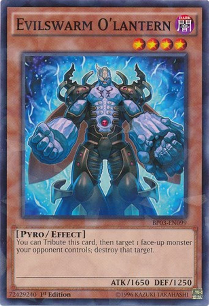Evilswarm O'lanterne [BP03-EN099] Shatterfoil Rare 