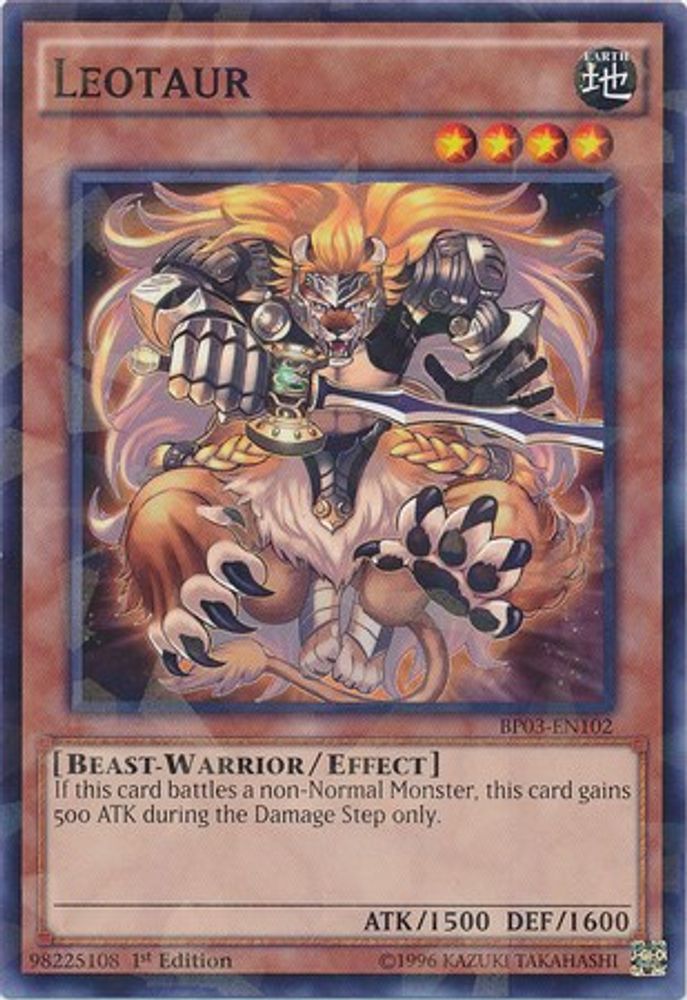 Leotaur (Shatterfoil) (BP03-EN102) - Shatterfoil Rare