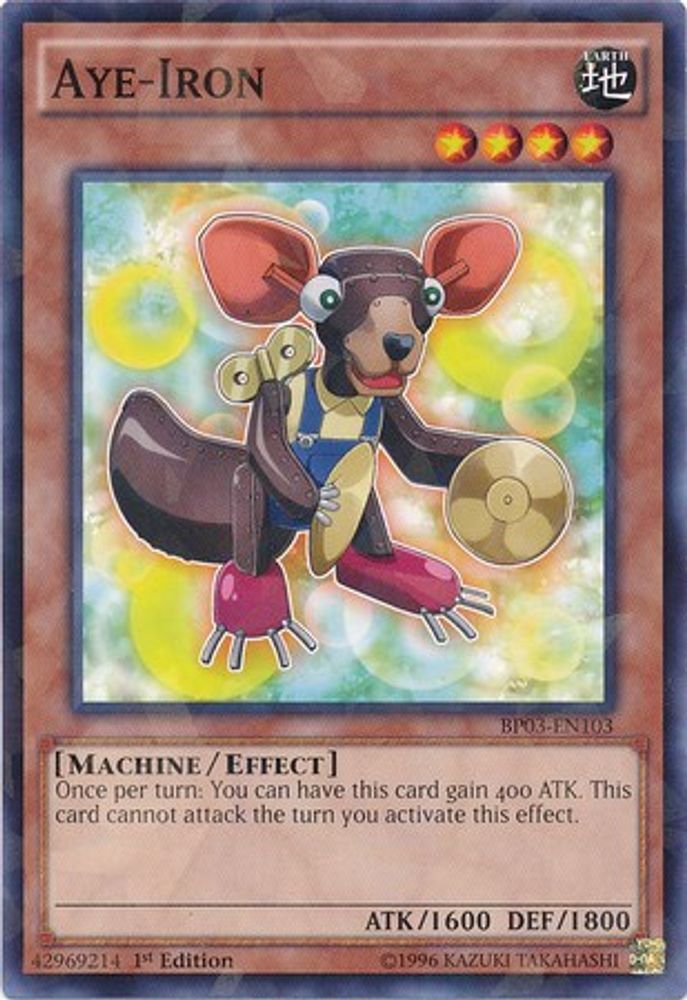 Aye-Iron (Shatterfoil) (BP03-EN103) - Shatterfoil Rare
