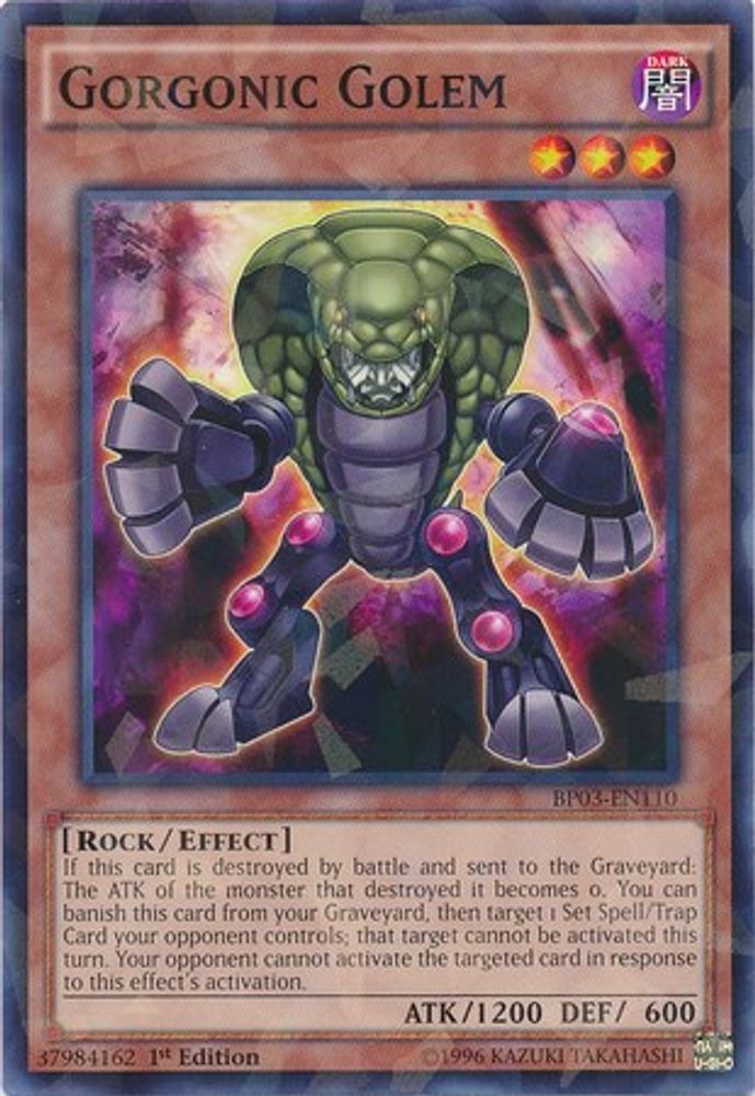 Gorgonic Golem (Shatterfoil) (BP03-EN110) - Shatterfoil Rare