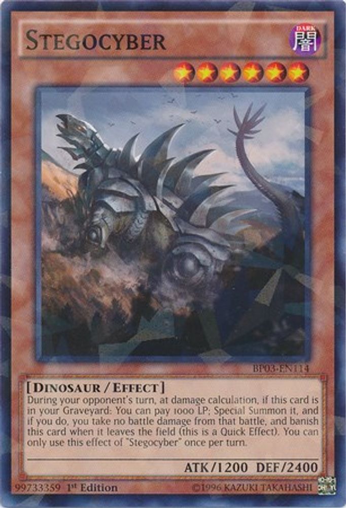 Stegocyber (Shatterfoil) (BP03-EN114) - Shatterfoil Rare