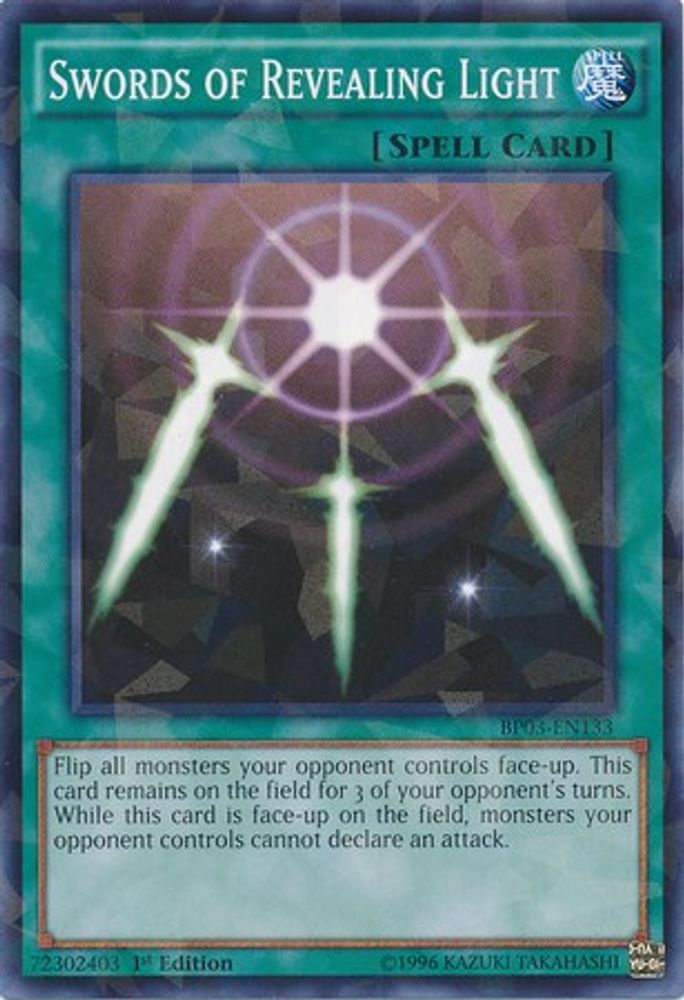 Swords of Revealing Light (Shatterfoil) (BP03-EN133) - Shatterfoil Rare
