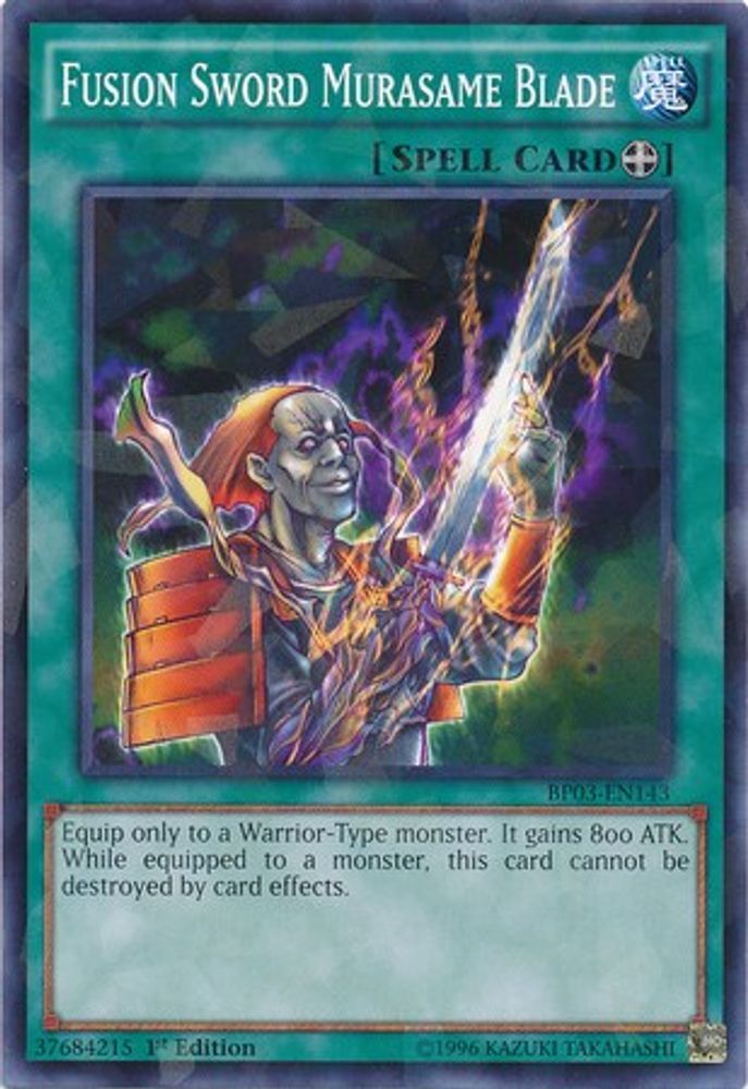 Fusion Sword Murasame Blade (Shatterfoil) (BP03-EN143) - Shatterfoil Rare