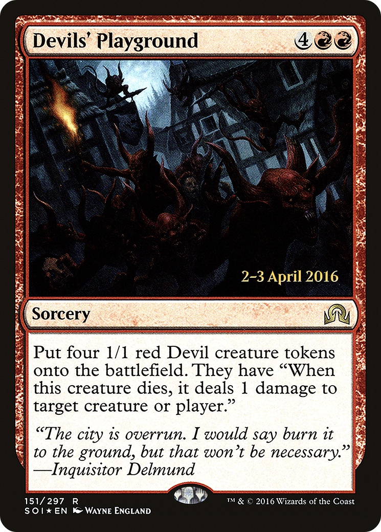 Devils' Playground (PRE-151) - Shadows over Innistrad Promos Foil