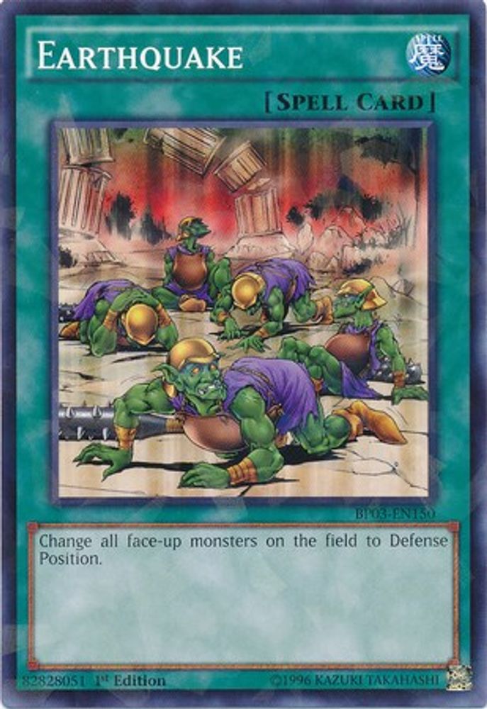 Earthquake (Shatterfoil) (BP03-EN150) - Shatterfoil Rare