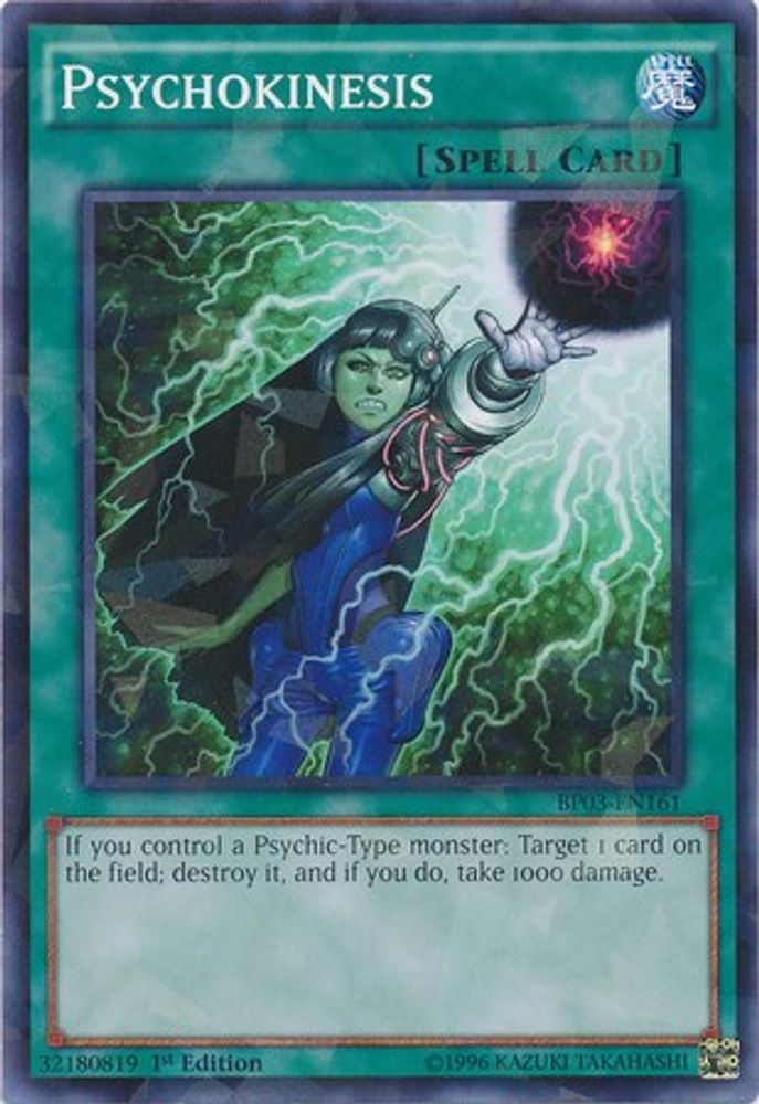 Psychokinesis (Shatterfoil) (BP03-EN161) - Shatterfoil Rare