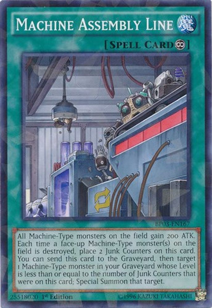 Machine Assembly Line (Shatterfoil) (BP03-EN167) - Shatterfoil Rare