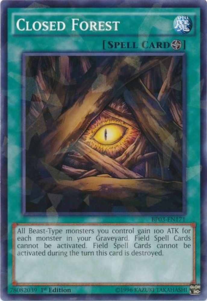 Closed Forest (Shatterfoil) (BP03-EN171) - Shatterfoil Rare