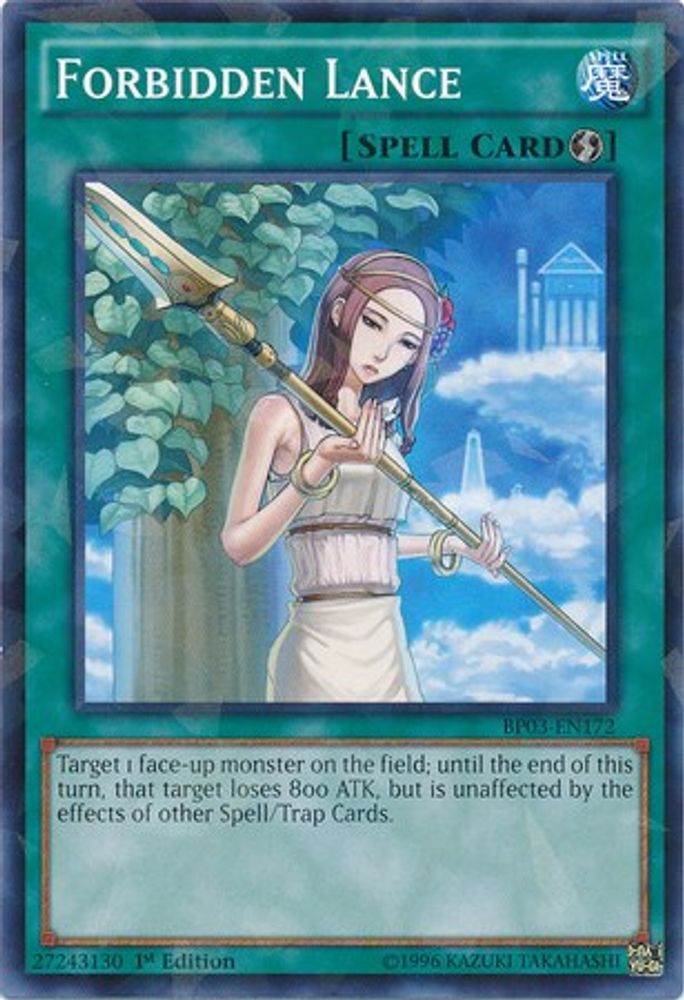 Forbidden Lance (Shatterfoil) (BP03-EN172) - Shatterfoil Rare