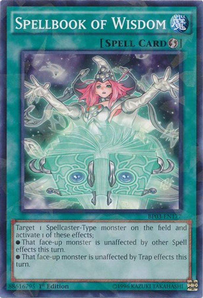 Spellbook of Wisdom (Shatterfoil) (BP03-EN177) - Shatterfoil Rare