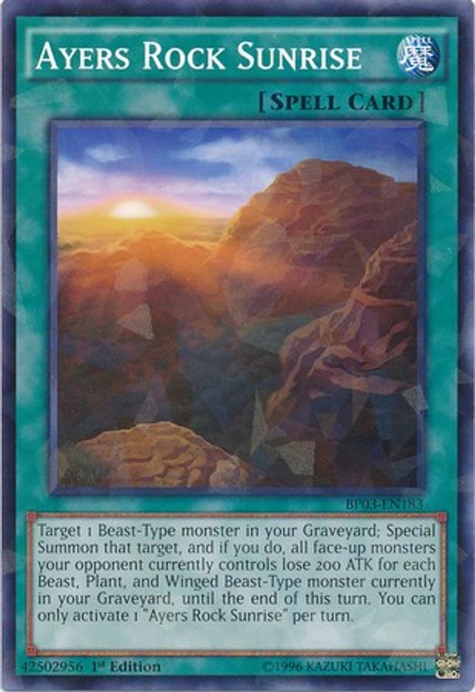 Ayers Rock Sunrise (Shatterfoil) (BP03-EN183) - Shatterfoil Rare