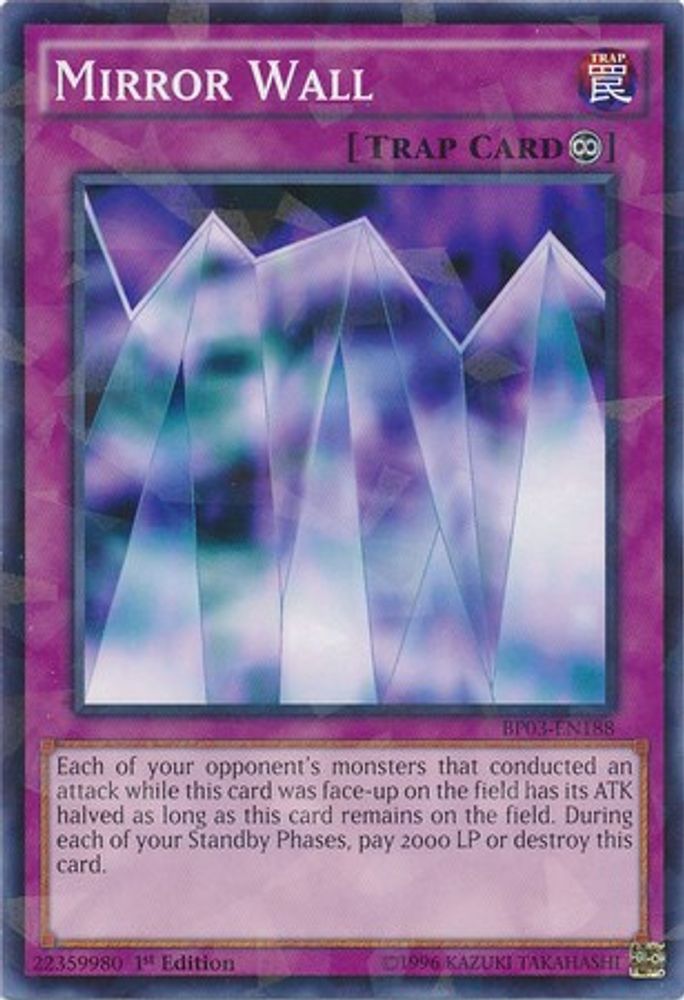 Mirror Wall (Shatterfoil) (BP03-EN188) - Shatterfoil Rare