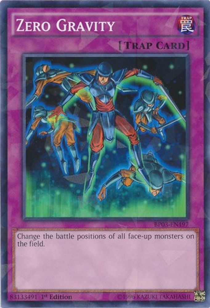 Zero Gravity (Shatterfoil) (BP03-EN197) - Shatterfoil Rare