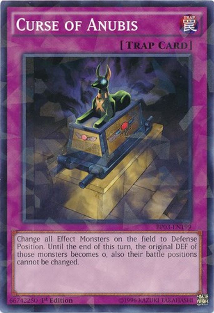 Curse of Anubis (Shatterfoil) (BP03-EN199) - Shatterfoil Rare