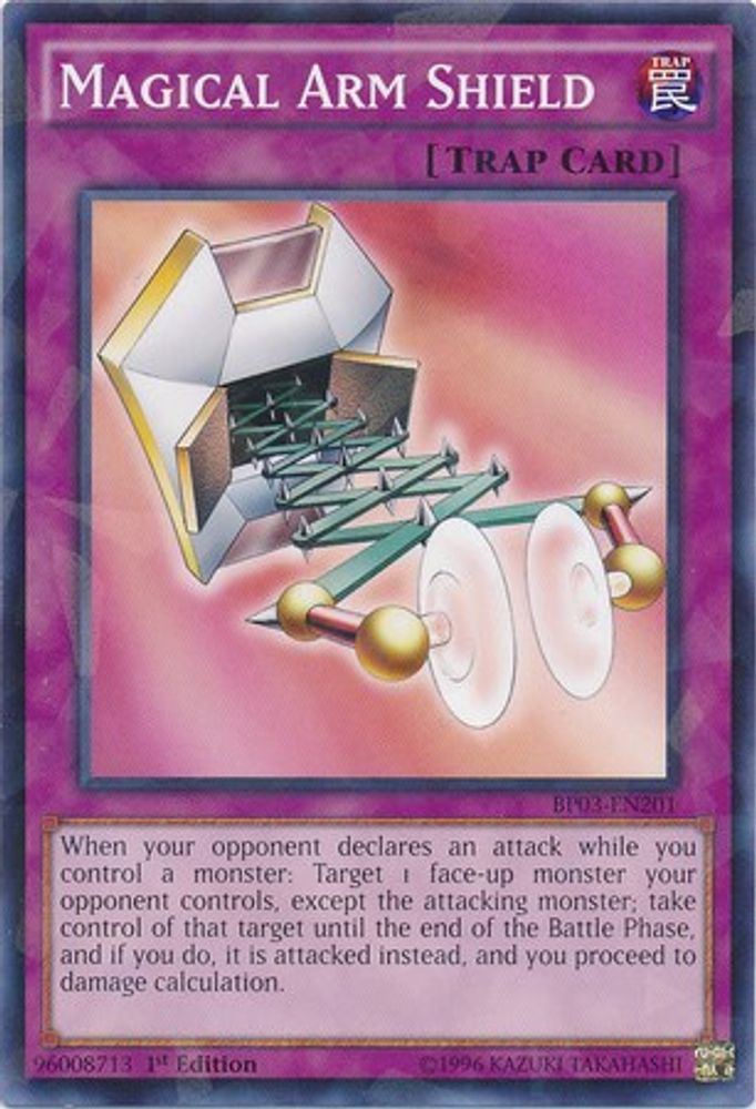 Magical Arm Shield (Shatterfoil) (BP03-EN201) - Shatterfoil Rare