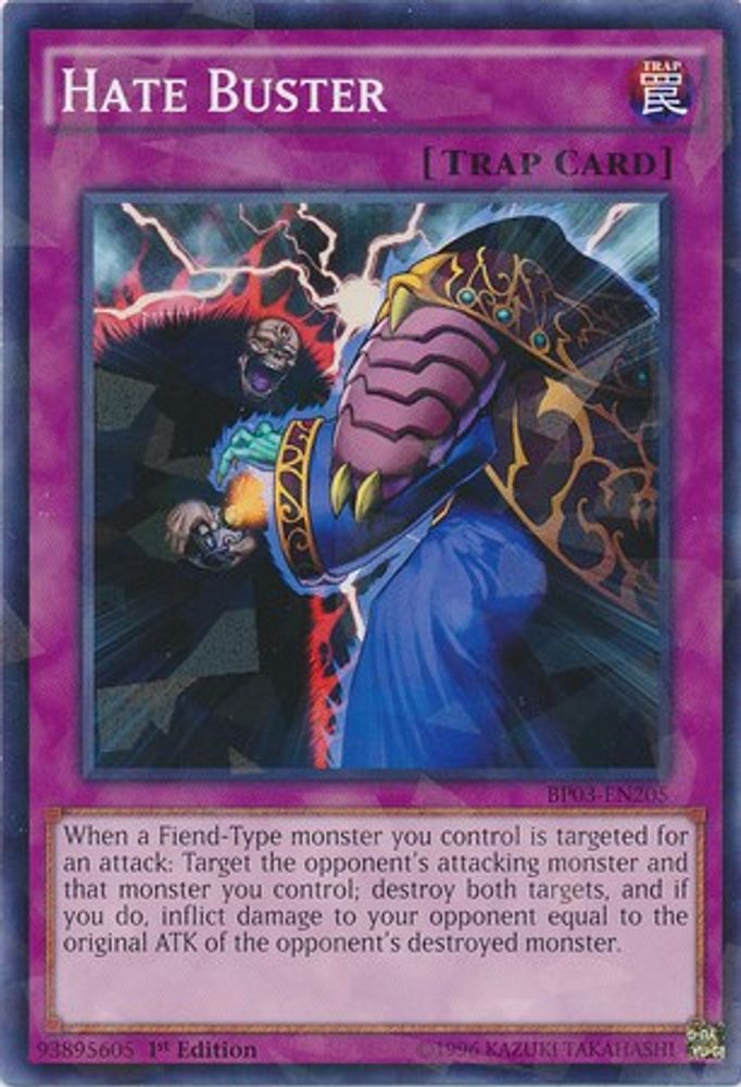 Hate Buster (Shatterfoil) (BP03-EN205) - Shatterfoil Rare