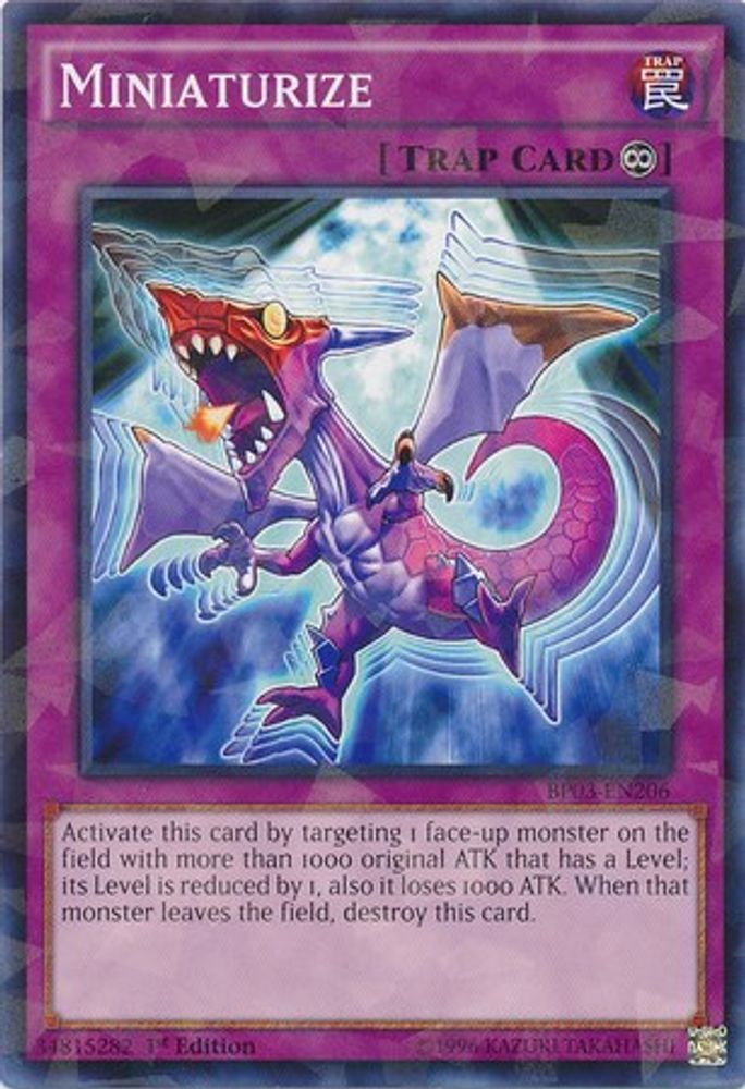 Miniaturize (Shatterfoil) (BP03-EN206) - Shatterfoil Rare