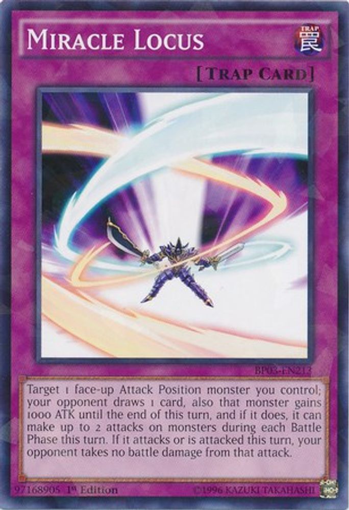 Miracle Locus (Shatterfoil) (BP03-EN213) - Shatterfoil Rare