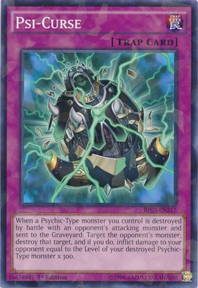 Psi-Curse (Shatterfoil) (BP03-EN217) - Shatterfoil Rare