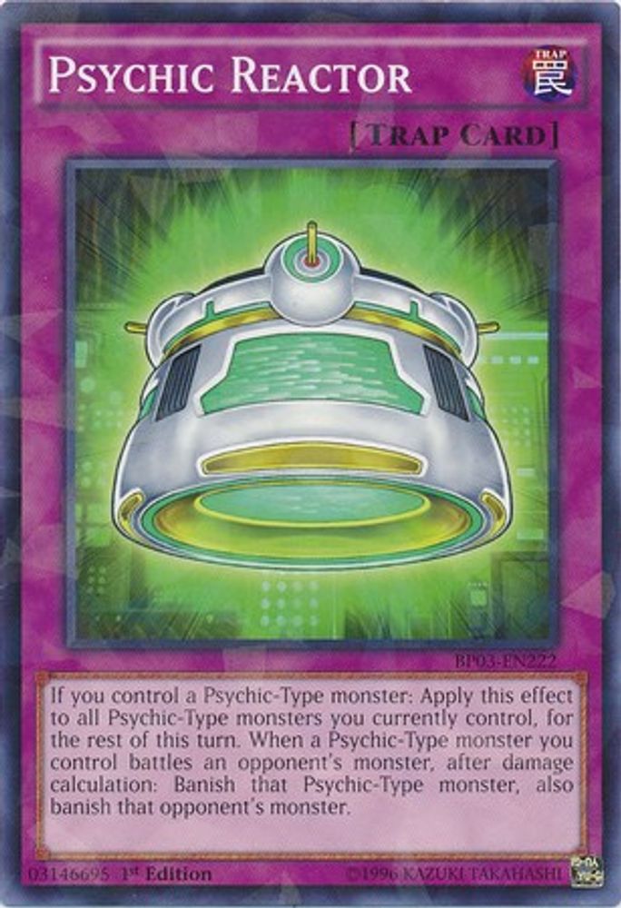 Psychic Reactor (Shatterfoil) (BP03-EN222) - Shatterfoil Rare
