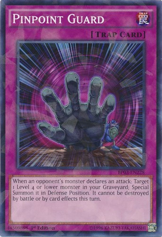 Pinpoint Guard (Shatterfoil) (BP03-EN228) - Shatterfoil Rare