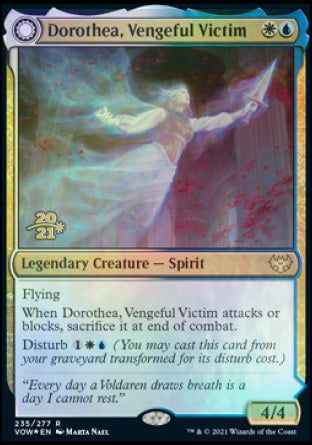 Dorothea, Vengeful Victim // Dorothea's Retribution (PRE-235S) - Innistrad: Crimson Vow Promos: (Double Faced Transform) Foil
