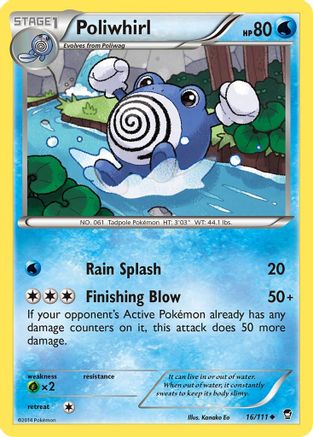Poliwhirl 016/111  - Uncommon
