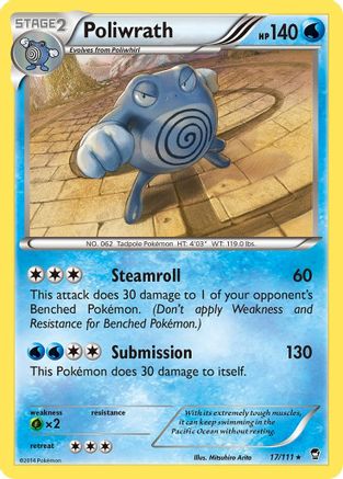 Poliwrath 017  - Holofoil - Holo Rare