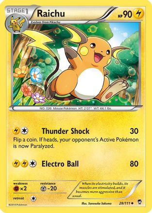 Raichu 028  - Uncommon
