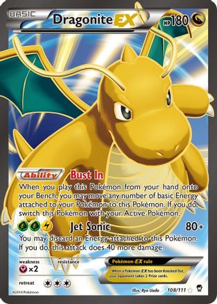 Dragonite EX (108 Full Art) (108 Full Art) 108  - Holofoil - Ultra Rare