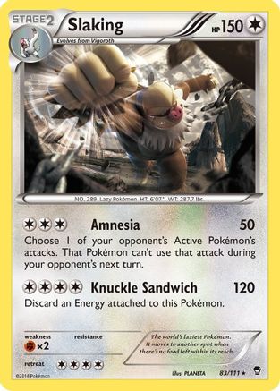 Slaking (83/111) [XY : Poings furieux] 