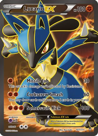 Lucario EX (107 Full Art) (107 Full Art) 107  - Holofoil - Ultra Rare