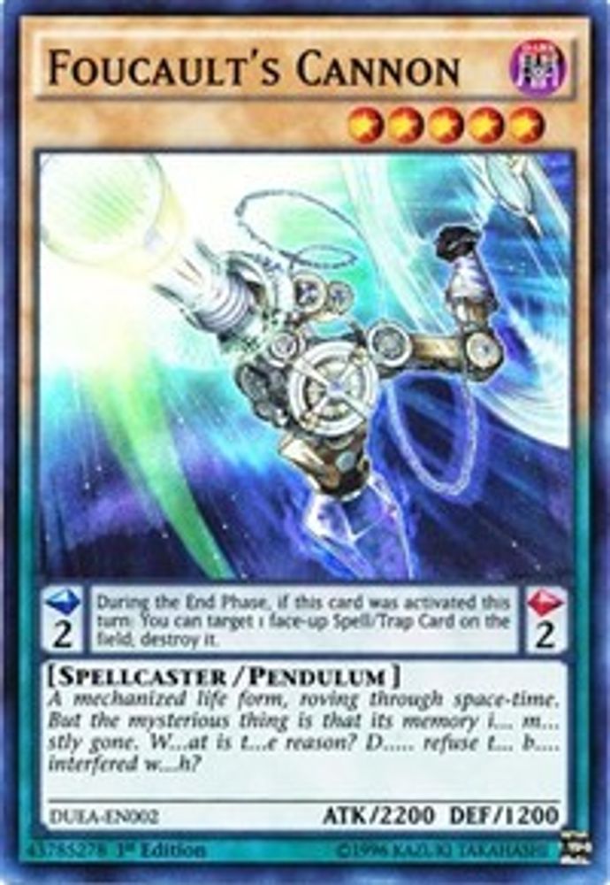 Foucault's Cannon (DUEA-EN002) - Super Rare