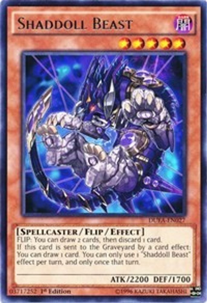 Bête Shaddoll [DUEA-EN027] Rare 