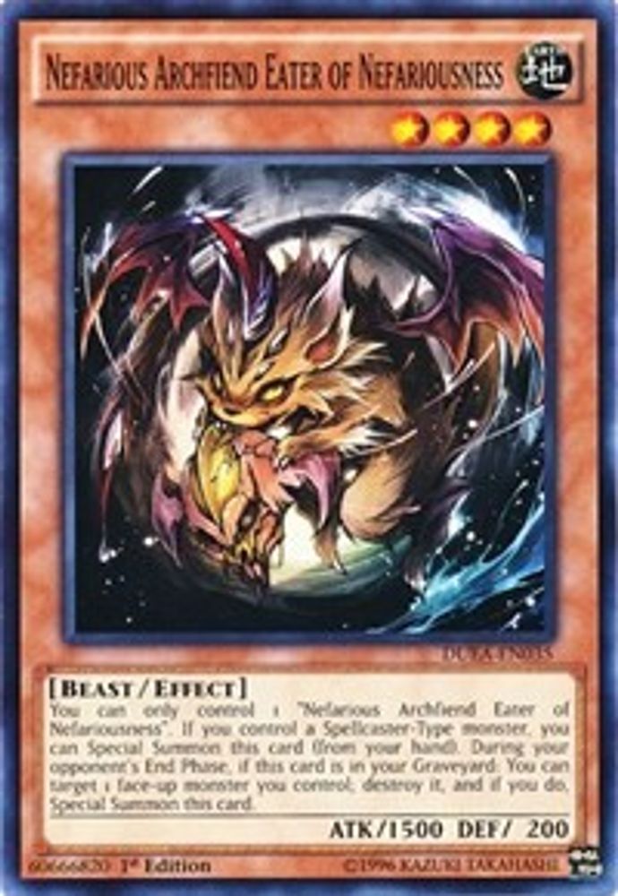 Nefarious Archfiend Eater of Nefariousness (DUEA-EN035) - Common