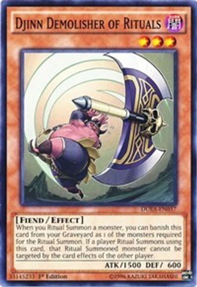 Djinn Demolisher of Rituals (DUEA-EN037) - Common