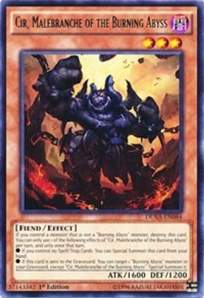 Cir, Malebranche des Abysses Ardents [DUEA-EN084] Rare 
