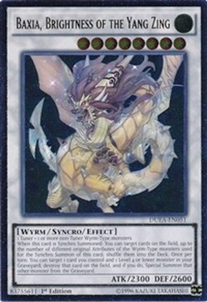 Baxia, luminosité du Yang Zing (UTR) [DUEA-EN051] Ultimate Rare 