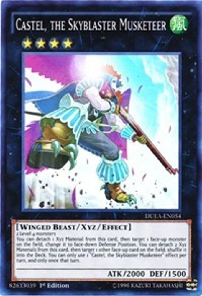 Castel, the Skyblaster Musketeer (DUEA-EN054) - Super Rare