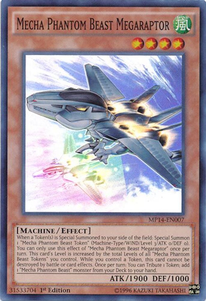 Mecha Phantom Beast Megaraptor (MP14-EN007) - Super Rare