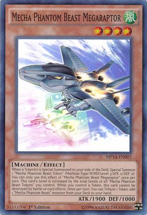 Mecha Phantom Beast Megaraptor (MP14-EN007) - Super Rare