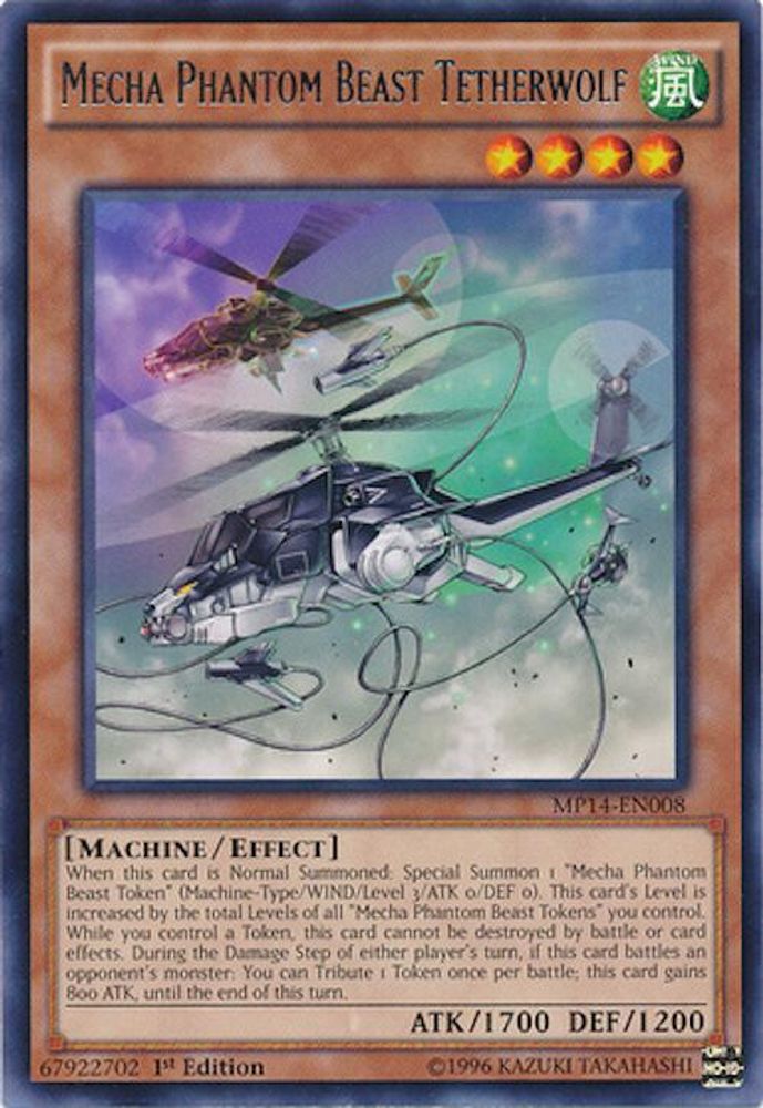 Mecha Phantom Beast Tetherwolf (MP14-EN008) - Rare