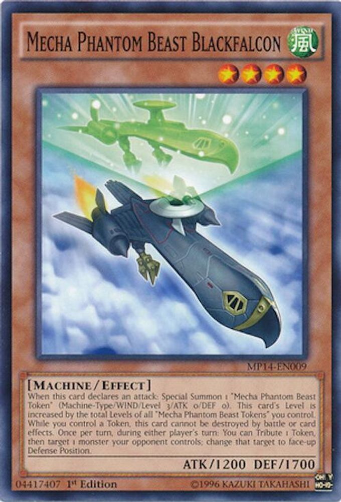 Mecha Phantom Beast Blackfalcon (MP14-EN009) - Common