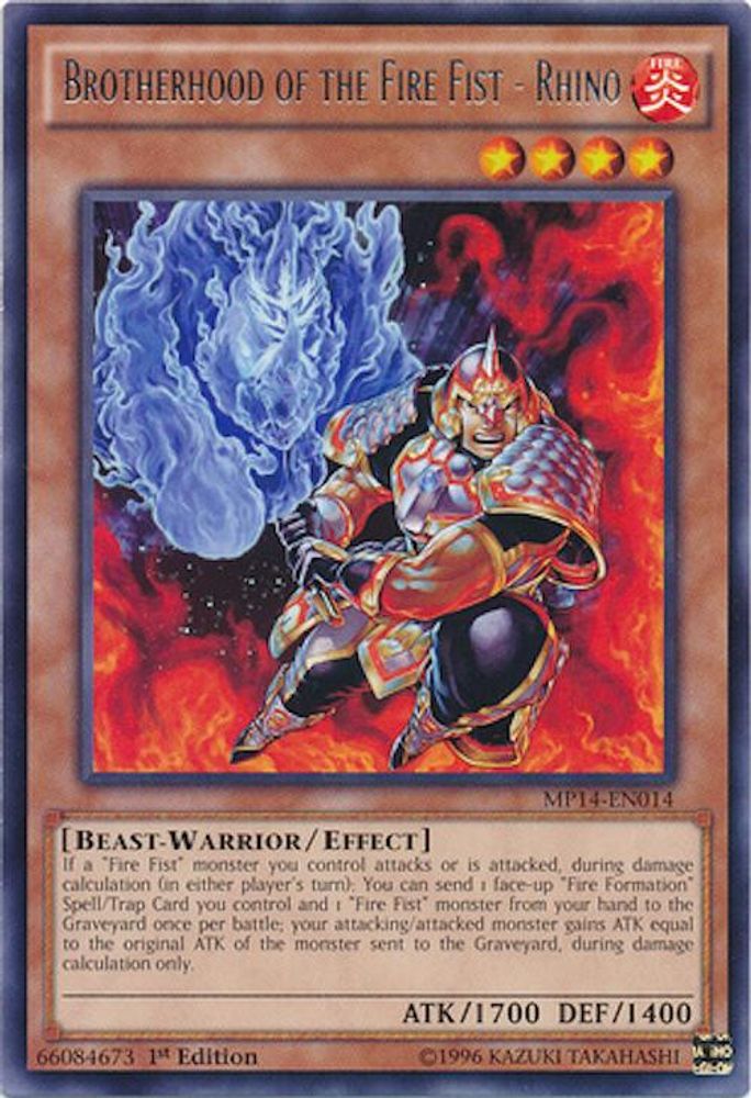 Brotherhood of the Fire Fist - Rhino (MP14-EN014) - Rare