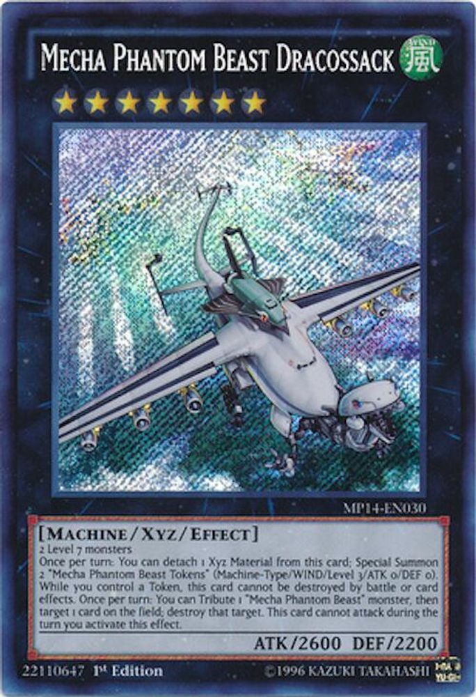 Mecha Phantom Beast Dracossack (MP14-EN030) - Secret Rare