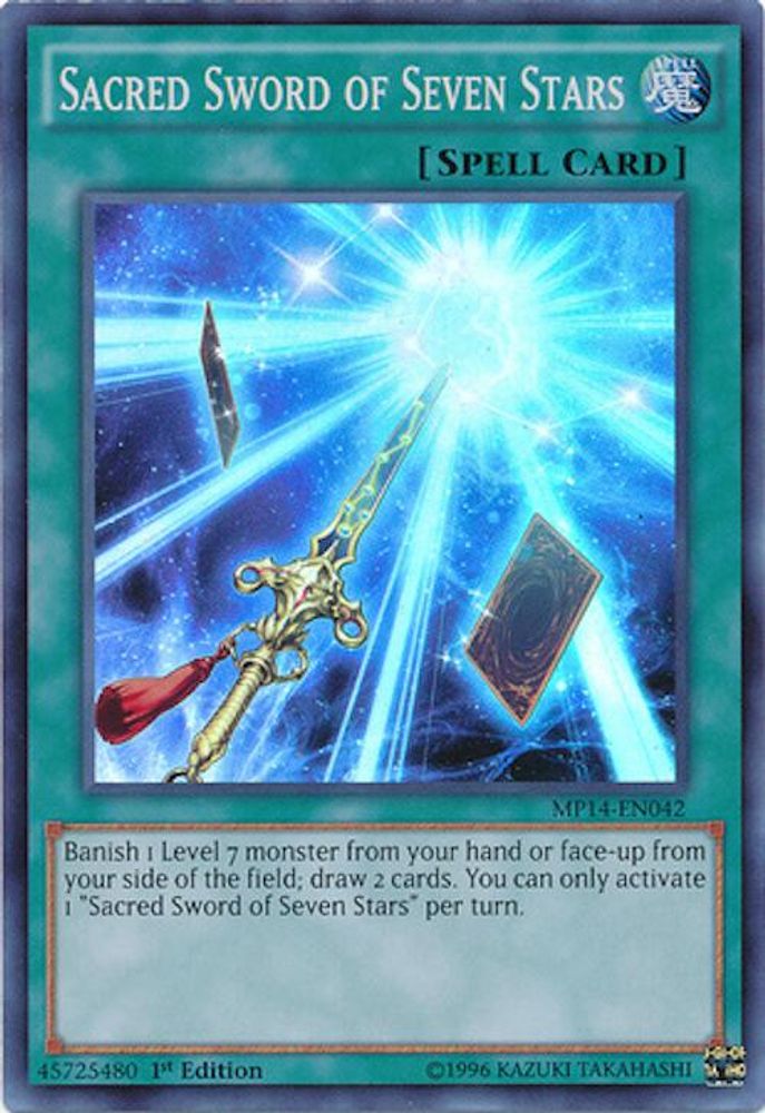 Sacred Sword of Seven Stars (MP14-EN042) - Super Rare