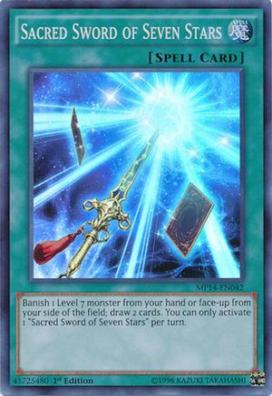 Sacred Sword of Seven Stars (MP14-EN042) - Super Rare