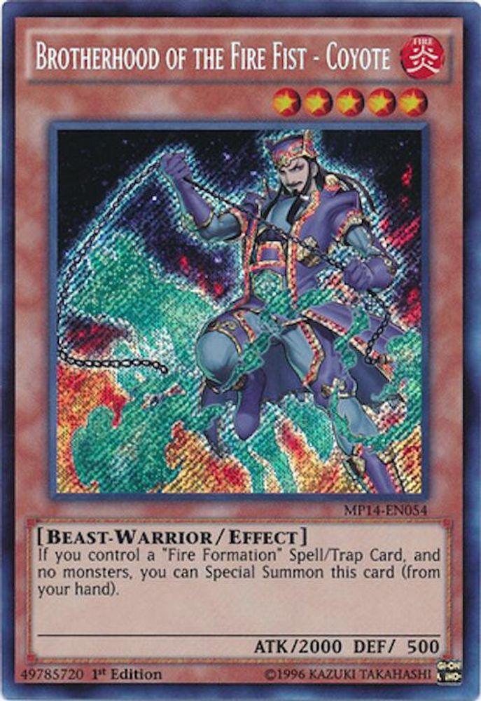 Confrérie du Poing de Feu - Coyote [MP14-EN054] Secret Rare 